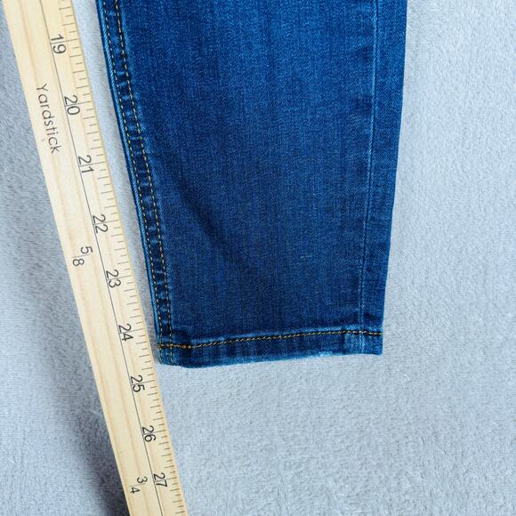 Free People Jeans Womens 29R Med Wash Blue Denim We The People Skinny Distressed - Picture 7 of 9